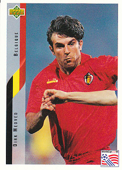 Dirk Medved Belgium Upper Deck World Cup 1994 Eng/Ita #92